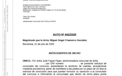 AUTO de BEPI perdonant un deute total de 24.356,26€!!