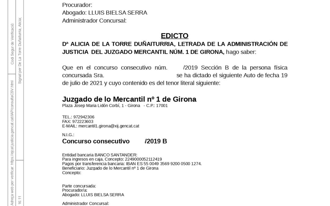 Auto de conclusión con beneficio de exoneración definitiva
